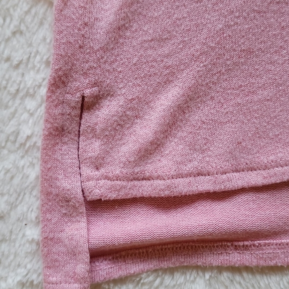 Ellen Tracy pink soft long sleeve sweater blouse - Picture 6 of 10